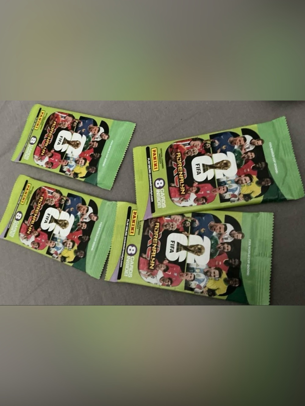 Rare Panini Adrenalyn FIFA World Cup 2026 collection cards 4 new packs
